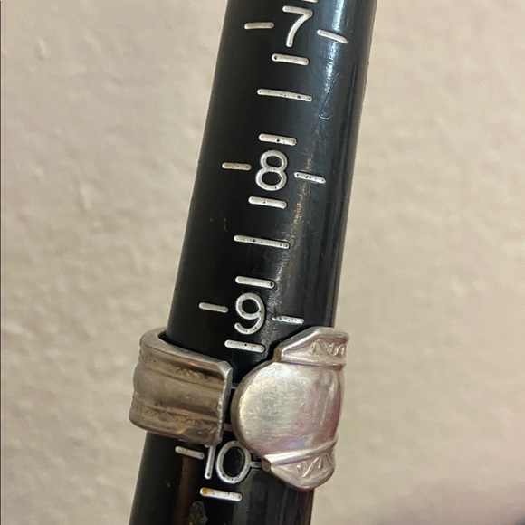 Vintage 70s Oneida Silver Spoon Band Ring - Picture 4 of 5